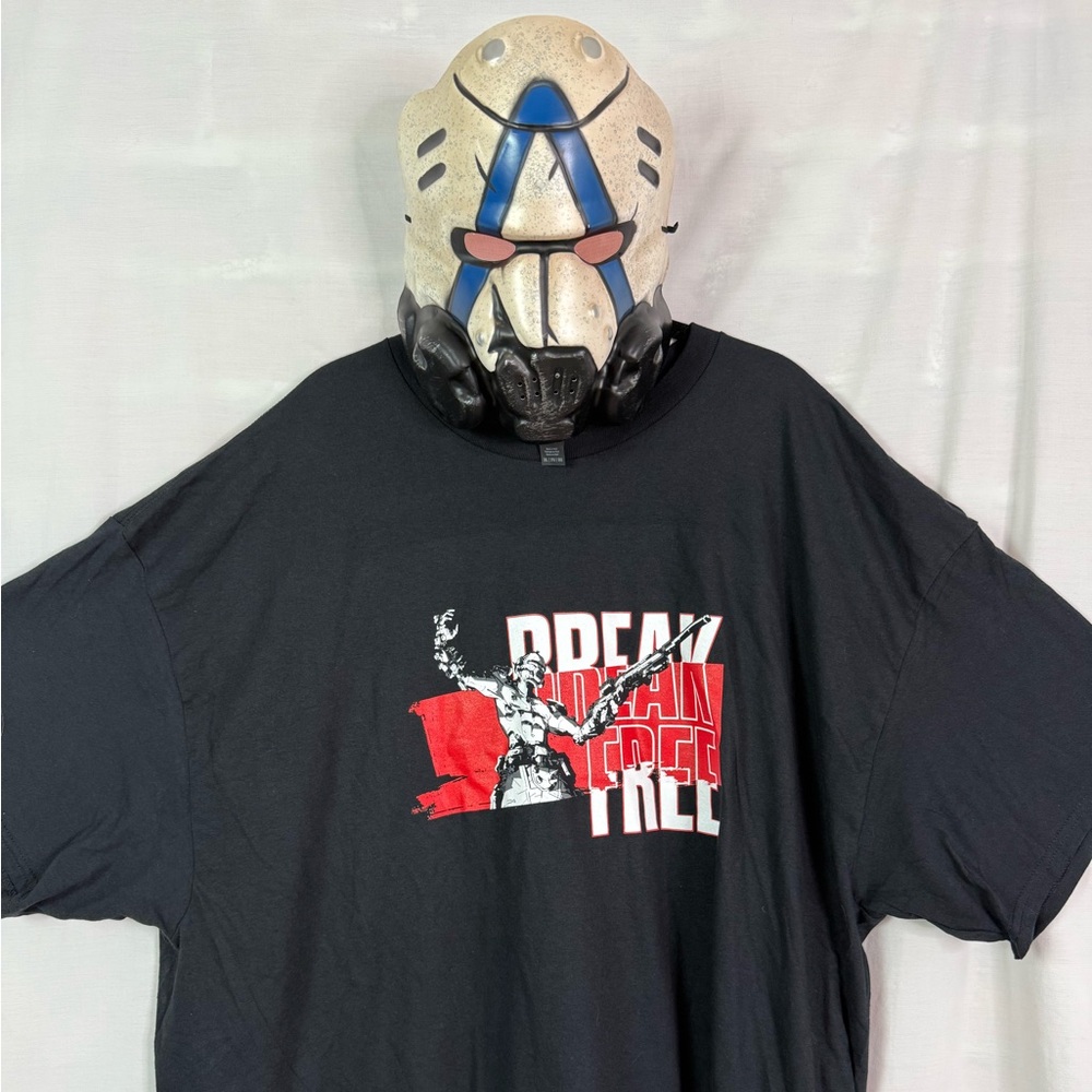 Gearbox Exclusive Borderlands 4 Black 'Dream Free' Graphic Tee & Mask Bundle NEW